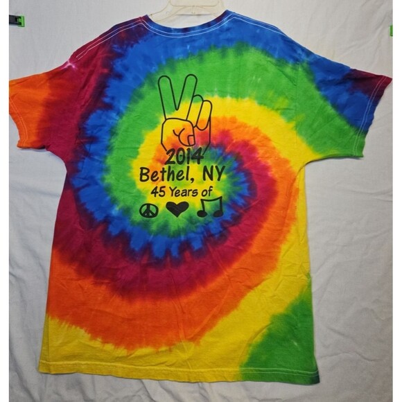 Hanes Comfort Soft Heavy Weight X Large Woodstock 45th Re Union 2014 Pre Loved - Picture 7 of 8